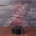 Miniatyrbild 2 av 4: TD® 3D LED Nattljuslampa 7 färger Changing Touch Switch Light med USB-kabel och fjärrkontroll (Dragon Ball) S29066
