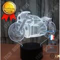 Miniatyrbild 4 av 4: TD® Dekorativ USB Autocykel 7 färger Fjärrkontroll Optisk illusion Nattljus 3D Visualisering Bordsbordslampor 3D Glow LED