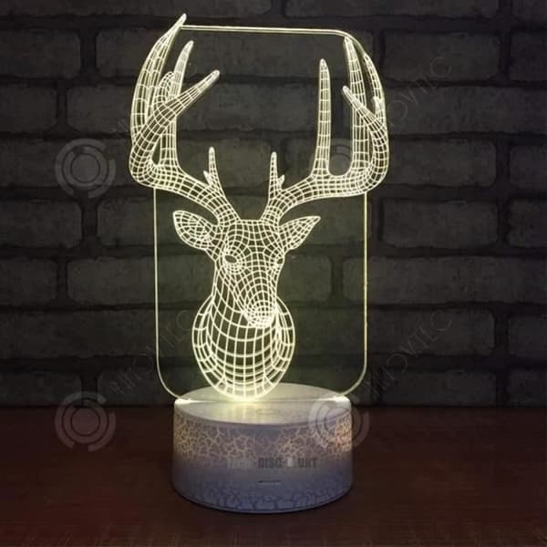 INN® Skrivbordslampa 3D med beröringskontroll, gradient av färger, illusionsljus