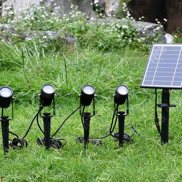 TD® One Trail Fyra Ljus Solar Gräsmatta Spotlight Utomhus Trädgård 3w Trädgårdsljus LED Markljus