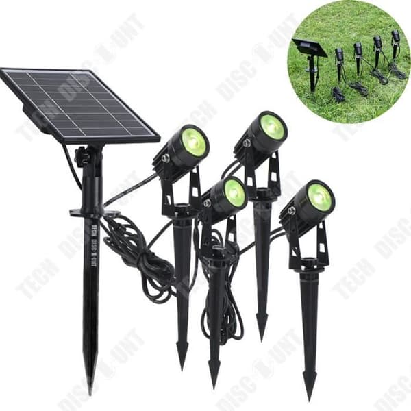 TD® One Trail Fyra Ljus Solar Gräsmatta Spotlight Utomhus Trädgård 3w Trädgårdsljus LED Markljus