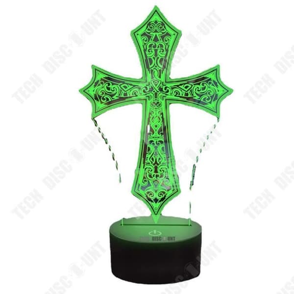 TD® Skrivbordslampa 3D Flera justerbara färger Touch Remote Control Illusionsljus för sovrummet
