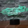 Miniatyrbild 3 av 4: TD® Desktop 3D Night Light Touch Control Justerbar sju färger Automotive Look Illusion Light