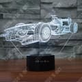 Miniatyrbild 1 av 4: TD® Desktop 3D Night Light Touch Control Justerbar sju färger Automotive Look Illusion Light