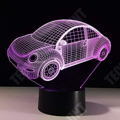 TD® 3D Night Light Desktop Touch Control Sju färger Justerbar Bil Exteriör Illusion Light