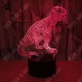 Miniatyrbild 3 av 4: TD® 3D Desktop Night Light Touch Control Sju justerbara färger Dinosaur Look Illusion Light