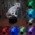 Miniatyrbild 2 av 4: TD® 3D Desktop Night Light Touch Control Sju justerbara färger Dinosaur Look Illusion Light