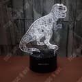Miniatyrbild 1 av 4: TD® 3D Desktop Night Light Touch Control Sju justerbara färger Dinosaur Look Illusion Light