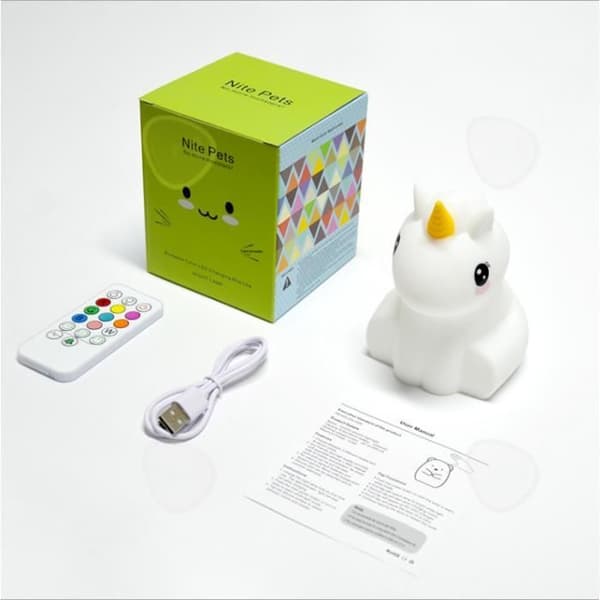 CONFO® Unicorn silikonlampa LED-laddningssensor Smart fjärrkontroll