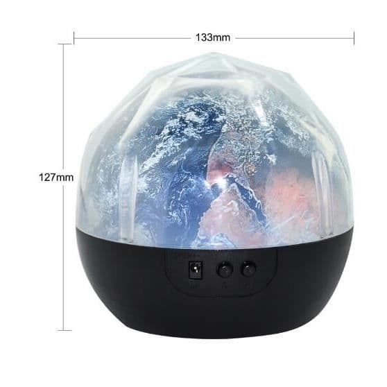 YOYOO Nattljus Planet Projektor Jord LED-lampa Färgglad Roterande Blinkande Stjärnhimmel Projektor Barn Baby Julklapp