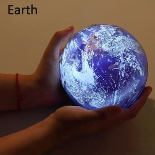 YOYOO Nattljus Planet Projektor Jord LED-lampa Färgglad Roterande Blinkande Stjärnhimmel Projektor Barn Baby Julklapp