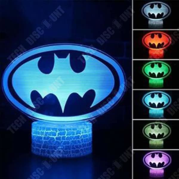 TD® Justice League 3d bordslampa Creative vision lampa Färgglad touch nattlampa presentlampa