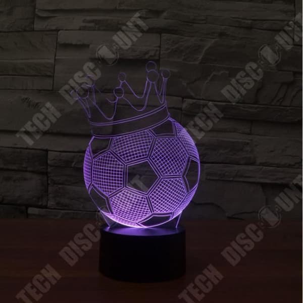TD® Vitfärgad 3D Touch Nightlight