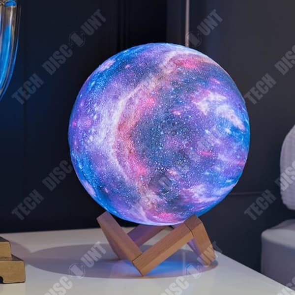 TD® Ambient Light 16 justerbara färger Justerbar ljusstyrka Fjärrkontroll med touchjustering Creative 3D Starry Light
