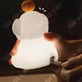 Miniatyrbild 4 av 6: Nattlampa ny elefant orange elefant laddningsbar sängbord sovsällskap bordslampa timer ambiance silikon