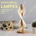 Miniatyrbild 2 av 4: TDAmbient Bordslampa 36v LED Trefärgsljus USB Uppladdningsbar Bordslampa Hemmabordslampa Enkel Bordslampa Sovrumsbordslampa