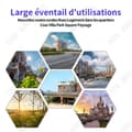 Miniatyrbild 4 av 4: TD Inbyggd solarkolonn för utomhusgård, utomhus induktion, solcellsuppladdning, 0 elräkning året runt, 50W