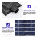 Miniatyrbild 2 av 4: TD Inbyggd solarkolonn för utomhusgård, utomhus induktion, solcellsuppladdning, 0 elräkning året runt, 50W