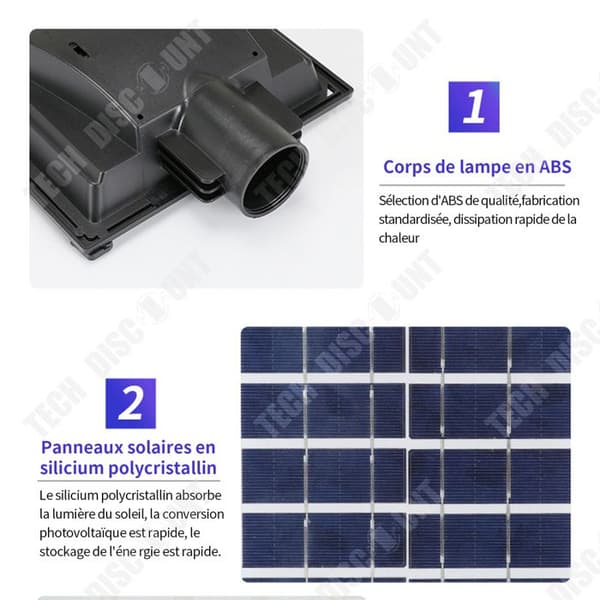 TD Inbyggd solarkolonn för utomhusgård, utomhus induktion, solcellsuppladdning, 0 elräkning året runt, 50W