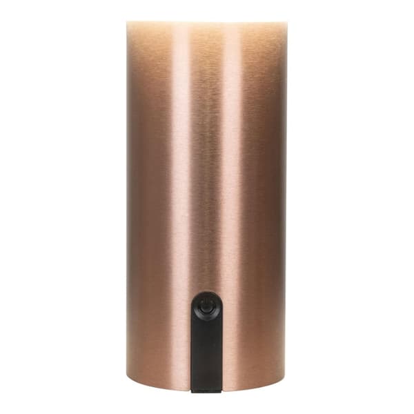 LED-lampa, Soham, 15x15x22 cm, Vit/Koppar