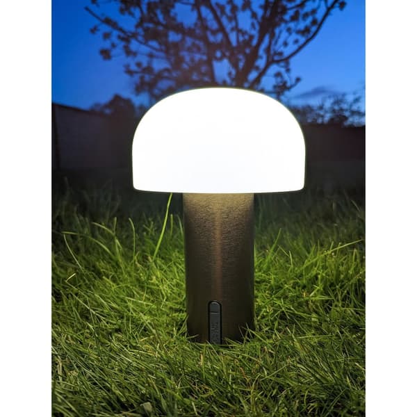 LED-lampa, Soham, 15x15x22 cm, Vit/Koppar