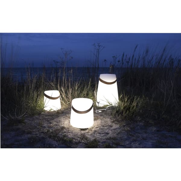 Lampa, Bristol LED med rem, 17x17x21 cm, Vit