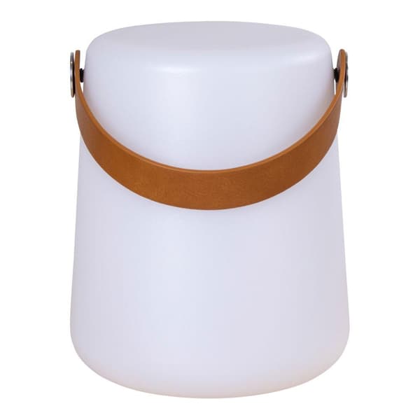 Lampa, Bristol LED med rem, 17x17x21 cm, Vit