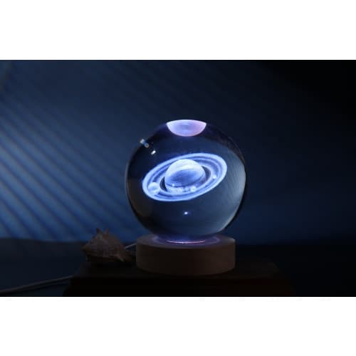 iTotal - Crystal Ball Lamp - Saturn - large