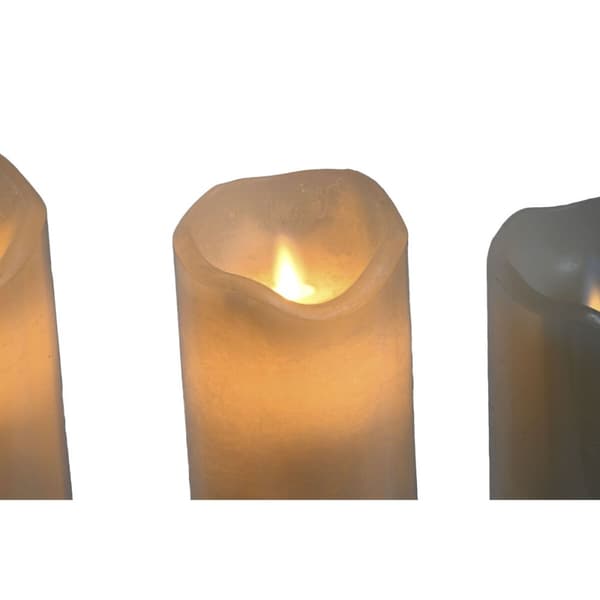 Stearinlys LED Home ESPRIT Beige 25 x 10 x 20 cm