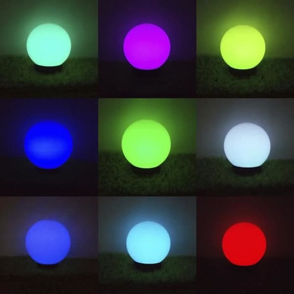 Utomhus LED solcellslampa på färgglad stativ 30x30x63cm GB167