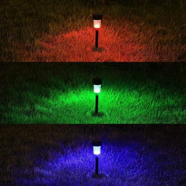 10 stk solcellelamper til udendørs brug – vandafvisende design, dekorativ belysning til have, gangbroer og landskab