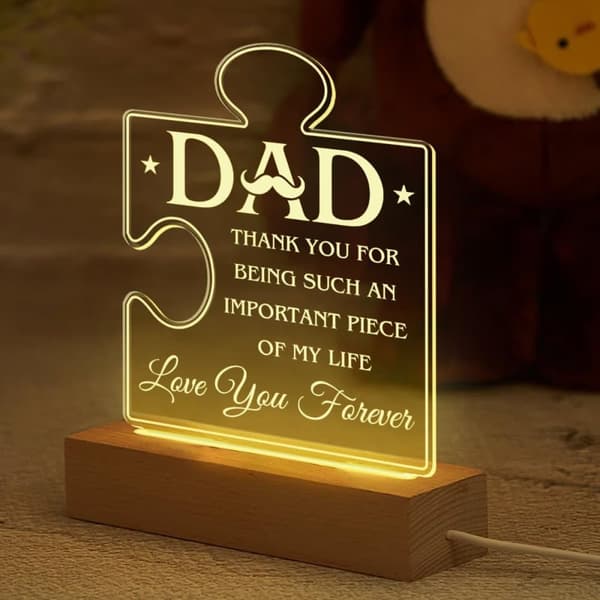 Akryl nattlampa för mamma - Mamma nattlampa present - Tack för att du är en viktig del av mitt liv Nattlampor Lampa Present till mammor från dotter so