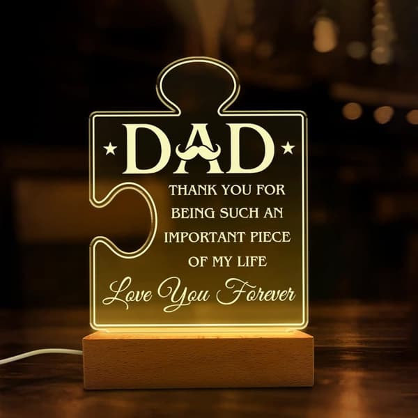Akryl nattlampa för mamma - Mamma nattlampa present - Tack för att du är en viktig del av mitt liv Nattlampor Lampa Present till mammor från dotter so