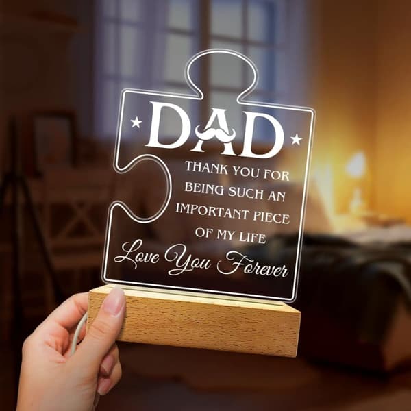 Akryl nattlampa för mamma - Mamma nattlampa present - Tack för att du är en viktig del av mitt liv Nattlampor Lampa Present till mammor från dotter so