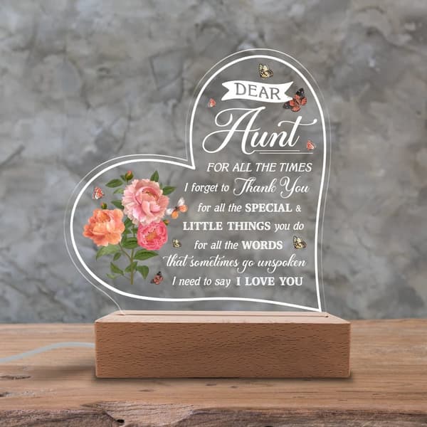 Datter / Mor / Tante / Kone / Bedstemor Gaver Akryl Natlys - Sentimentale Gaver til Datter / Mor / Tante / Kone / Bedstemor - Fødselsdag, Eksamen