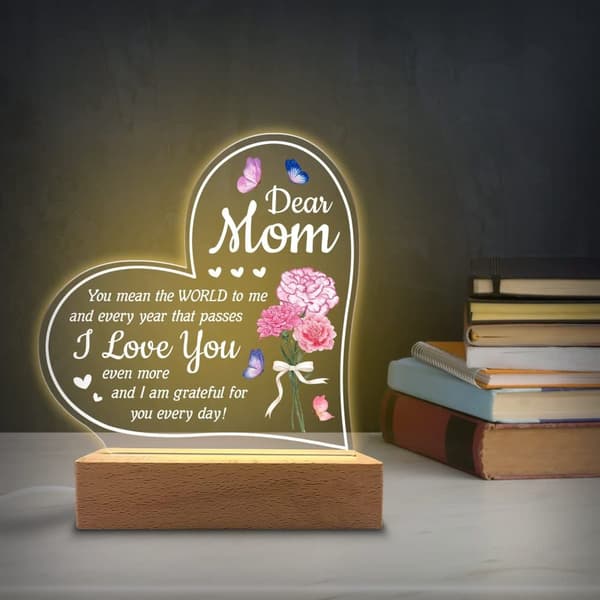 Datter / Mor / Tante / Kone / Bedstemor Gaver Akryl Natlys - Sentimentale Gaver til Datter / Mor / Tante / Kone / Bedstemor - Fødselsdag, Eksamen