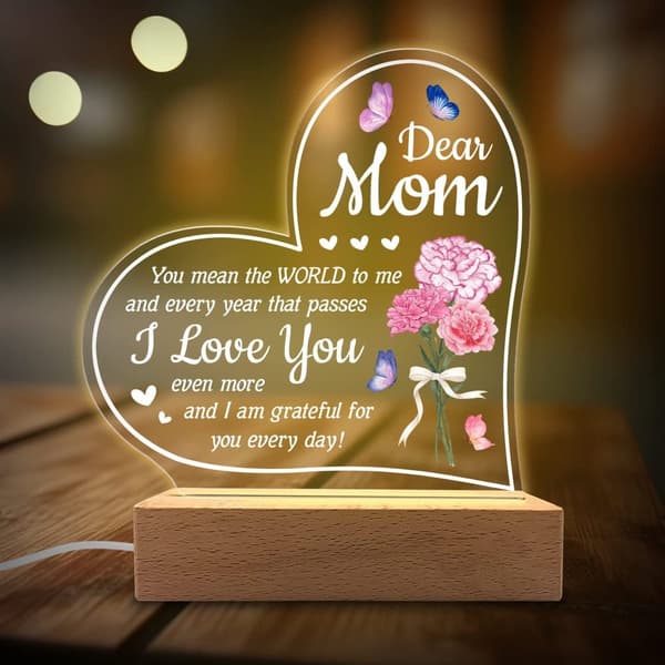 Datter / Mor / Tante / Kone / Bedstemor Gaver Akryl Natlys - Sentimentale Gaver til Datter / Mor / Tante / Kone / Bedstemor - Fødselsdag, Eksamen