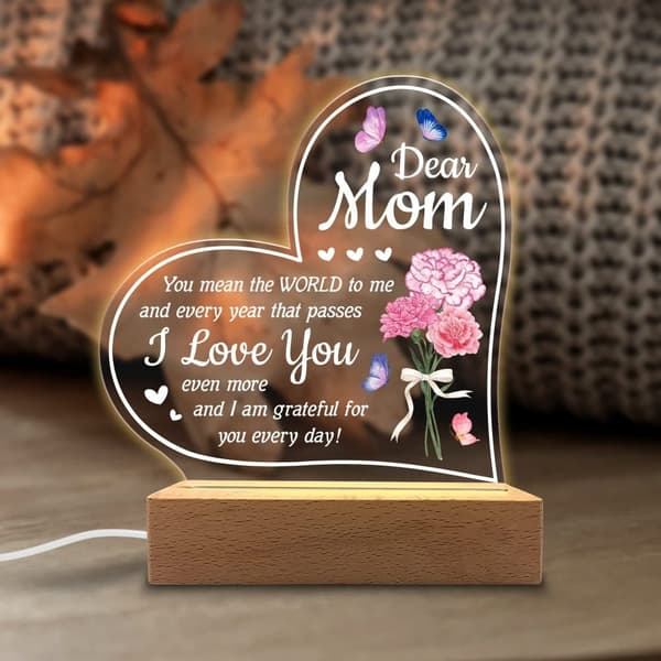 Datter / Mor / Tante / Kone / Bedstemor Gaver Akryl Natlys - Sentimentale Gaver til Datter / Mor / Tante / Kone / Bedstemor - Fødselsdag, Eksamen