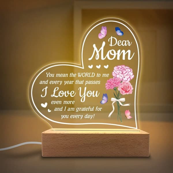 Datter / Mor / Tante / Kone / Bedstemor Gaver Akryl Natlys - Sentimentale Gaver til Datter / Mor / Tante / Kone / Bedstemor - Fødselsdag, Eksamen
