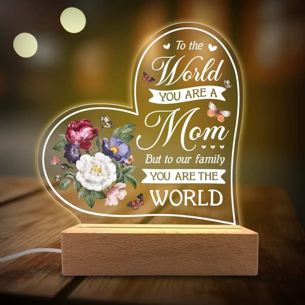 Datter / Mor / Tante / Kone / Bedstemor Gaver Akryl Natlys - Sentimentale Gaver til Datter / Mor / Tante / Kone / Bedstemor - Fødselsdag, Eksamen