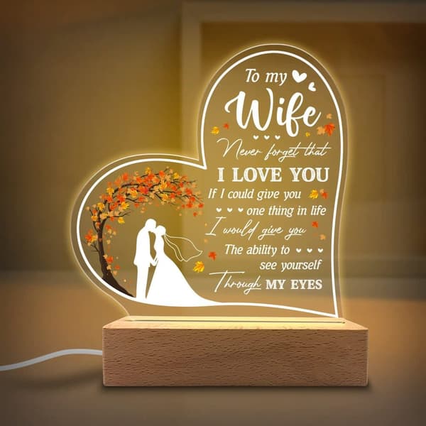 Datter / Mor / Tante / Kone / Bedstemor Gaver Akryl Natlys - Sentimentale Gaver til Datter / Mor / Tante / Kone / Bedstemor - Fødselsdag, Eksamen Transparent Stil 5