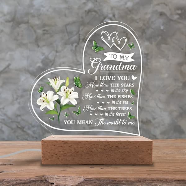 Datter / Mor / Tante / Kone / Bedstemor Gaver Akryl Natlys - Sentimentale Gaver til Datter / Mor / Tante / Kone / Bedstemor - Fødselsdag, Eksamen