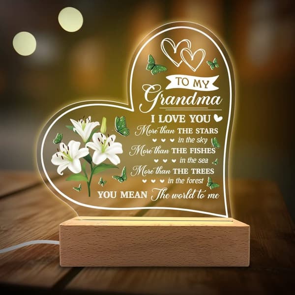 Datter / Mor / Tante / Kone / Bedstemor Gaver Akryl Natlys - Sentimentale Gaver til Datter / Mor / Tante / Kone / Bedstemor - Fødselsdag, Eksamen