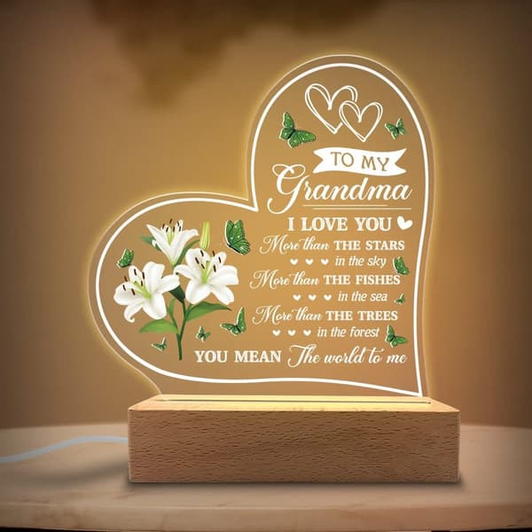 Datter / Mor / Tante / Kone / Bedstemor Gaver Akryl Natlys - Sentimentale Gaver til Datter / Mor / Tante / Kone / Bedstemor - Fødselsdag, Eksamen