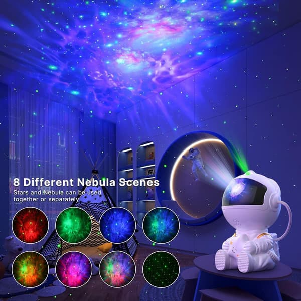 Galaksiprojektorin lamppu Nebula Effect – Tähtiprojektori kaukosäätimellä