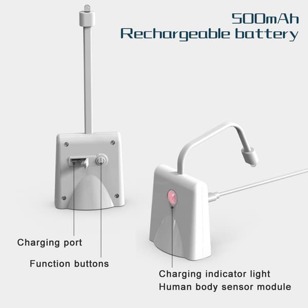 Toiletlampe med bevægelsessensor LED - 8 farver