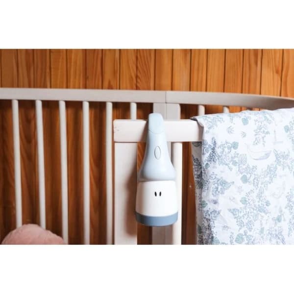 BEABA Nattlampa och ficklampa 2 i 1, bärbar, USB-uppladdningsbar, lång batteritid 90 timmar, Pärlblå