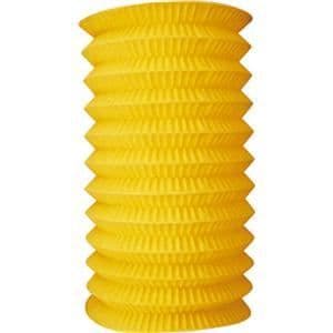 Lampion Cylindrisk 13 cm diameter flamsäker gul paket med 10