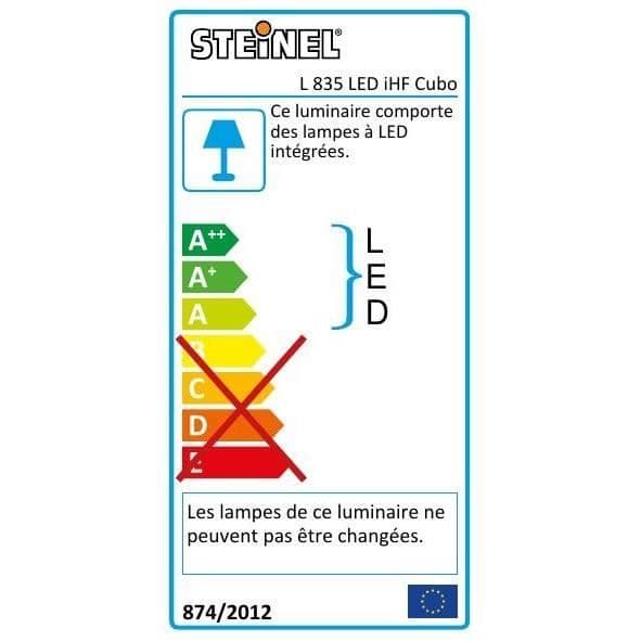 STEINEL Sensorkopplad utomhuslampa L 835 SC IHF - Silver, anslutningsbar, rörelsedetektor 160°
