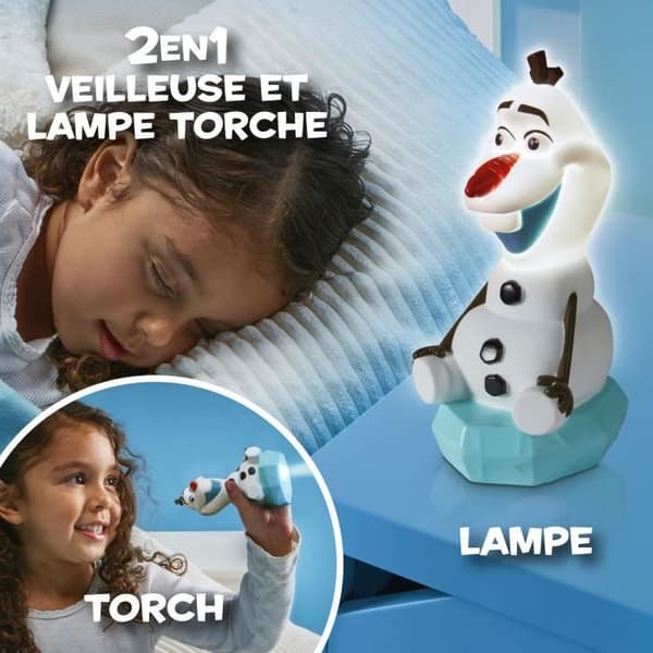 Disney Olaf Snödrottningen - GoGlow Buddy Nattlampa och ficklampa